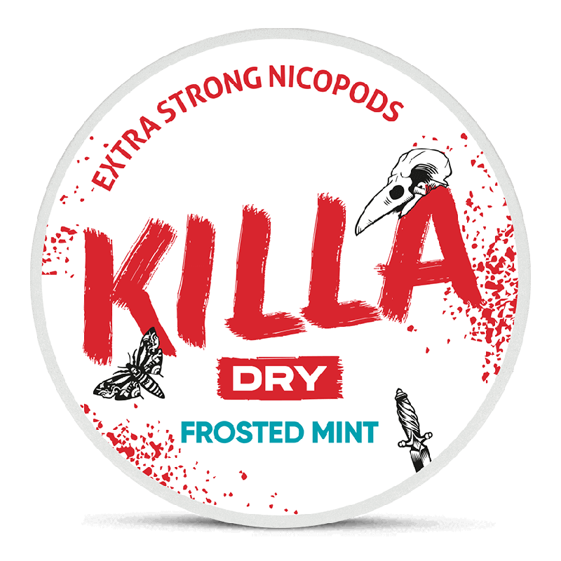 Killa Dry Nicotine Pouch Frosted Mint 16mg