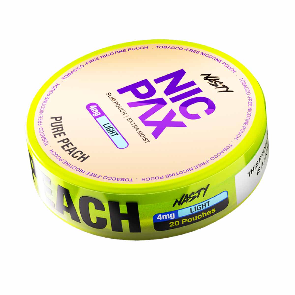 Nasty Nic Pax Nicotine Pouch Pure Peach