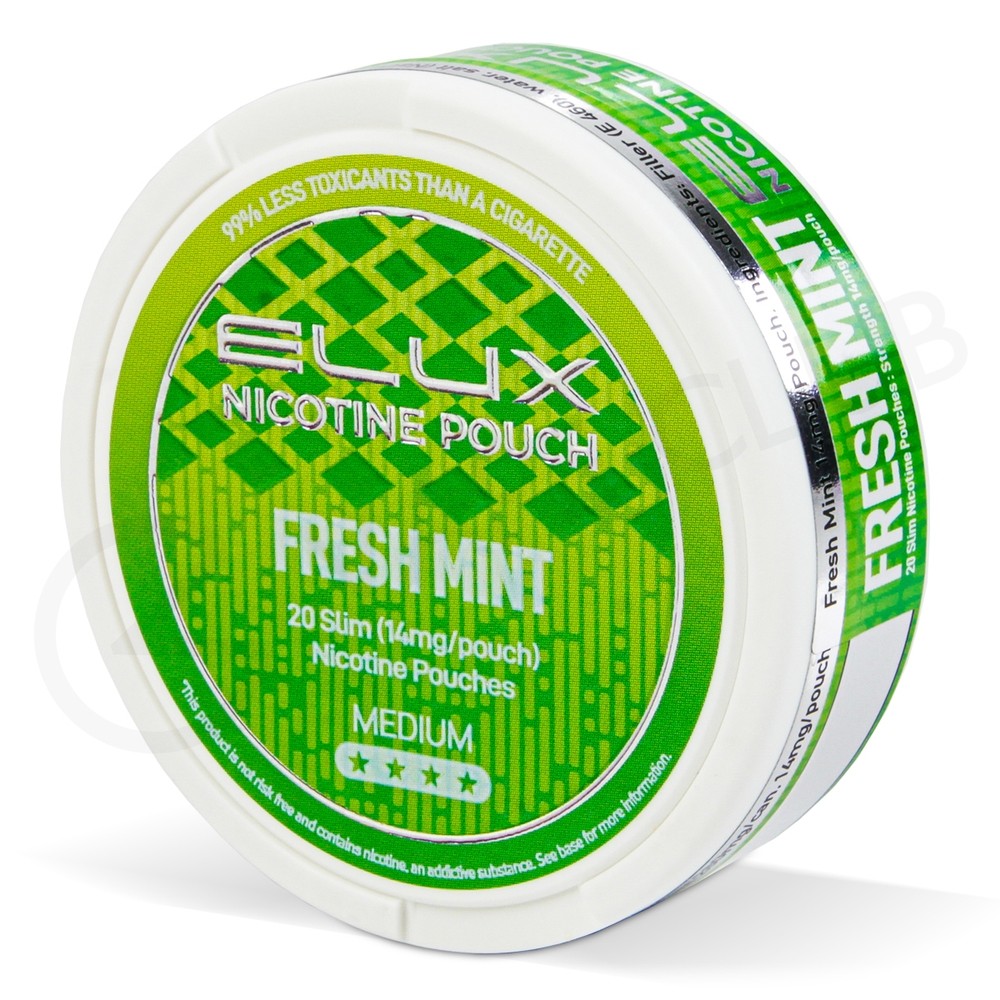Elux Nicotine Pouch Fresh Mint Medium