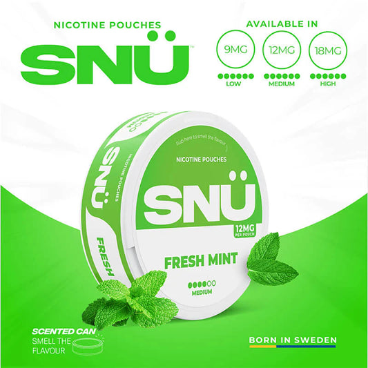 SNÜ Nicotine Pouch Fresh Mint