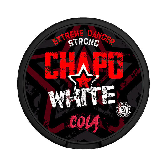 Chapo White Nicotine Pouch 51mg EXTREME DANGER STRONG / Cola Danger Strong