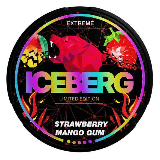 Iceberg Nicotine Pouch 20mg / Strawberry Mango Gum