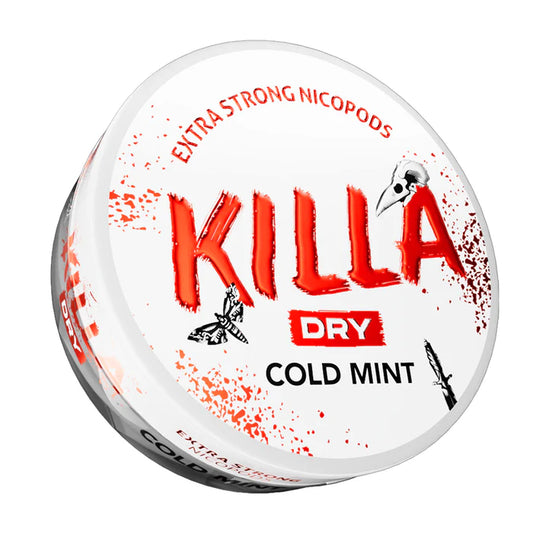 Killa Dry Nicotine Pouch  Cold Mint 16mg