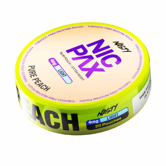 Nasty Nic Pax Nicotine Pouch  Pure Peach