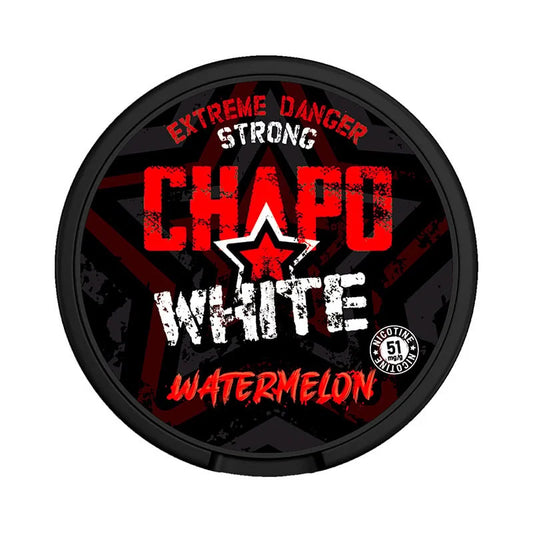 Chapo White Nicotine Pouch  51mg EXTREME DANGER STRONG / Watermelon Danger Strong