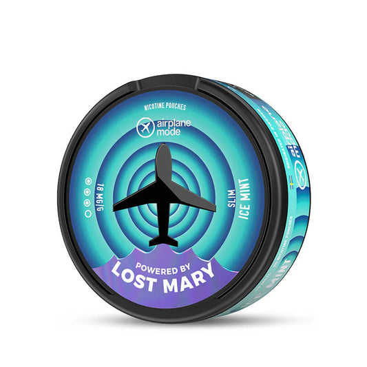 Airplane Mode Nicotine Pouches by Lost Mary Ice Mint 18mg