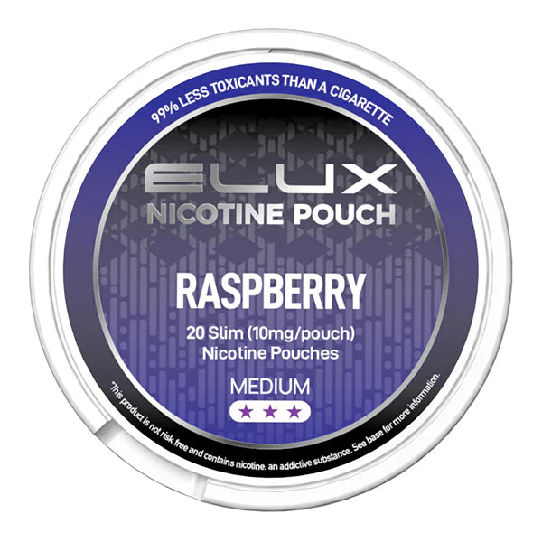 Elux Nicotine Pouch  Raspberry Medium