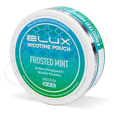 Elux Nicotine Pouch  Frosted Mint Medium