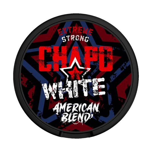 Chapo White Nicotine Pouch  16.5mg EXTREME STRONG / American Blend Strong