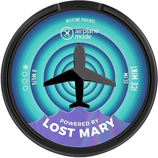 Airplane Mode Nicotine Pouches by Lost Mary  Ice Mint 9mg