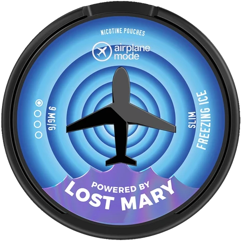 Airplane Mode Nicotine Pouches by Lost Mary Freezing Ice 9mg